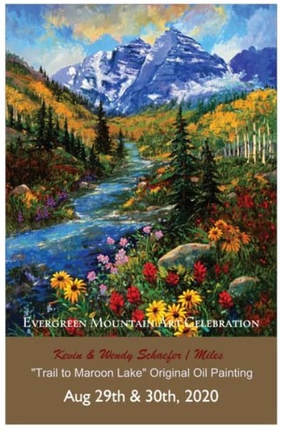 Trail to Maroon Bells Poster for Evergreen Colorado 2020 by Schaefer/Miles 