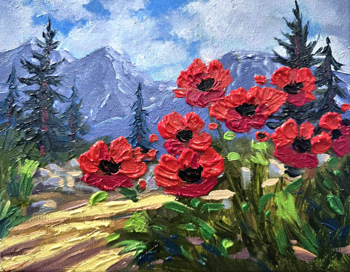 "Nature Rules" Oil 8x10 by Schaefer/Miles Fine Art Inc. Kevin D. Miles & Wendy Sue Schaefer-Miles  Image: •	"In this painting, nature rules, offering a heartfelt glimpse of its timeless beauty." Wendy