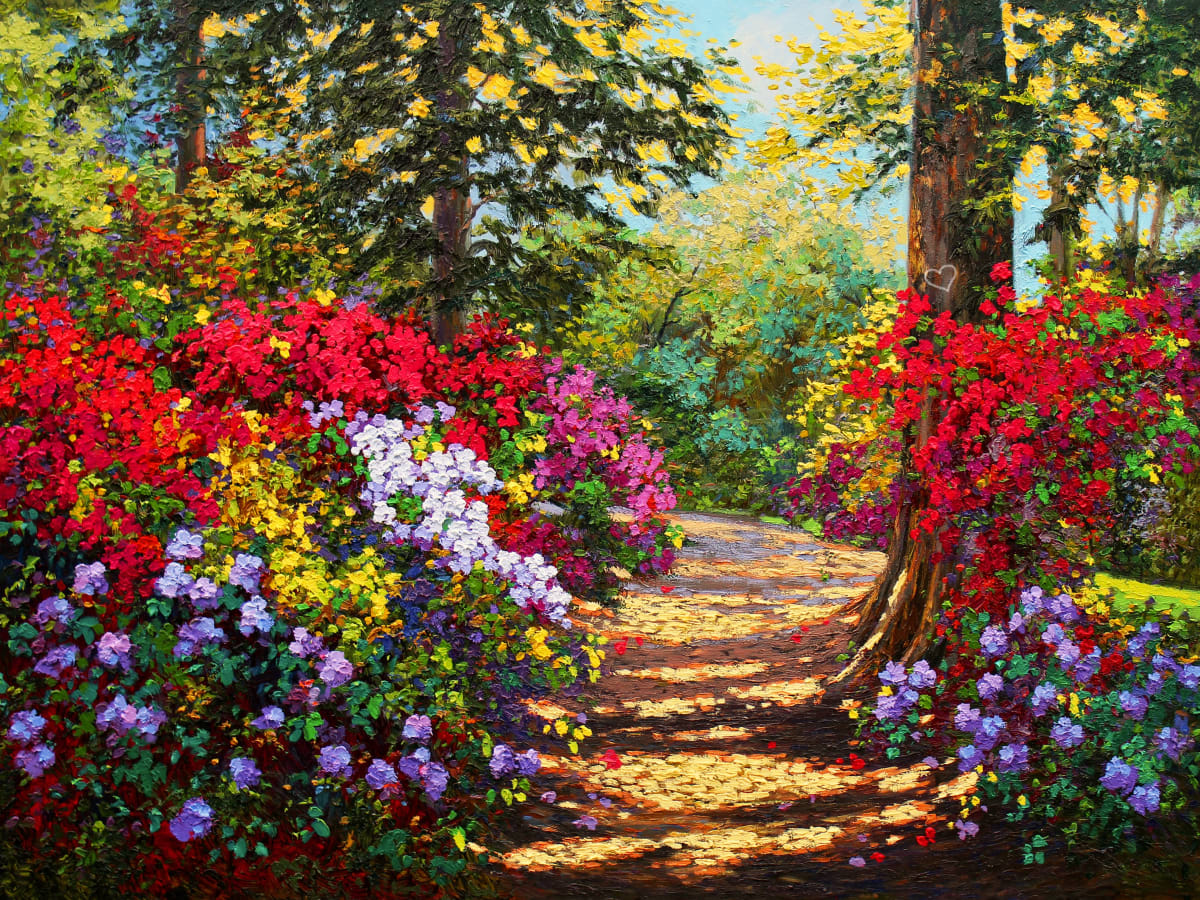 Lover's Lane #11 of 95 by Kevin D. Miles & Wendy Sue Schaefer Miles  Image: Lover's Lane Unframed 18" x 24" Limited Edition Giclee on Canvas $650.00 Hand embellished by the artists.