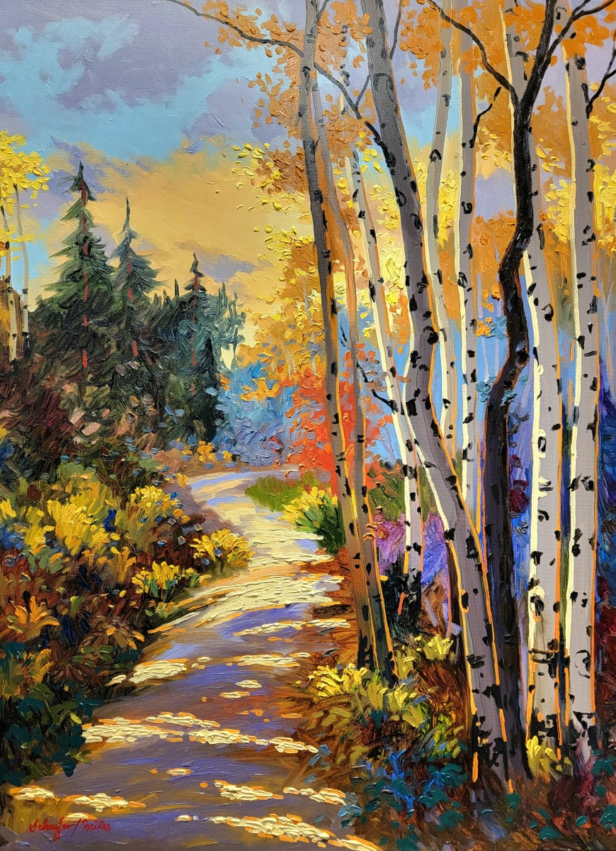 Spectacular Evening Light by Schaefer/Miles Fine Art Inc. Kevin D. Miles & Wendy Sue Schaefer-Miles  Image: "Spectacular Evening Light" Original Oil 40"x30"