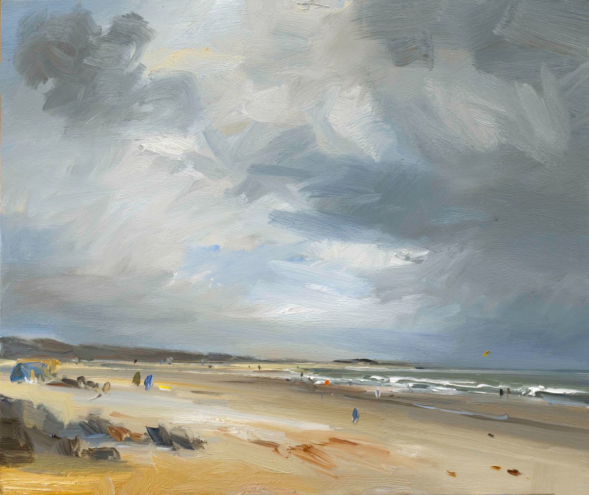 A Summer's Day on the Beach at Brancaster by David Atkins 