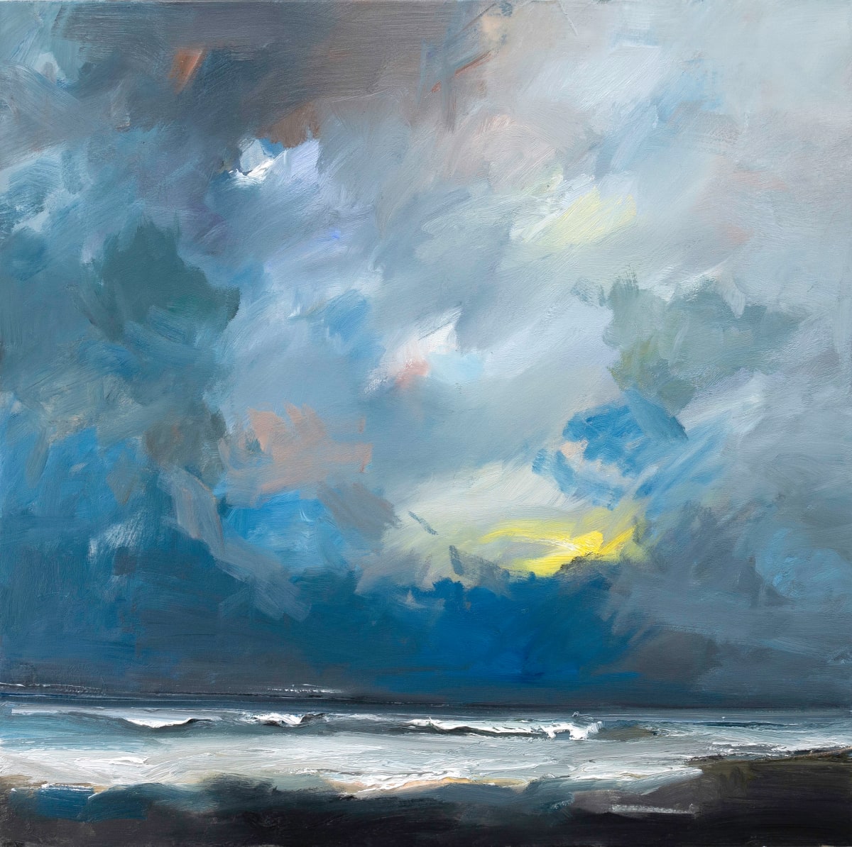 The North Sea at High Tide by David Atkins 