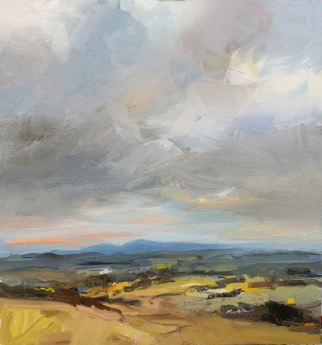 Eggardon Hill on a Day in Early Spring by David Atkins 