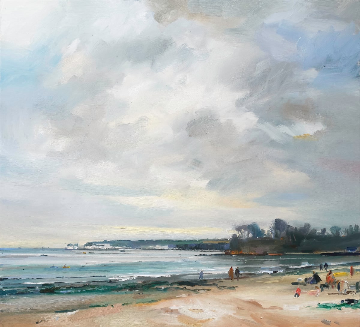 Towards Old Harry's Rock.Studland Bay by David Atkins 