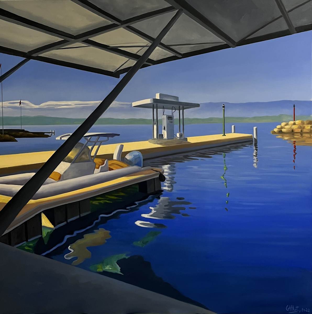 Contre-plongée au chantier naval de Corsier-Port by Gaëlle Mot, Image 1.
