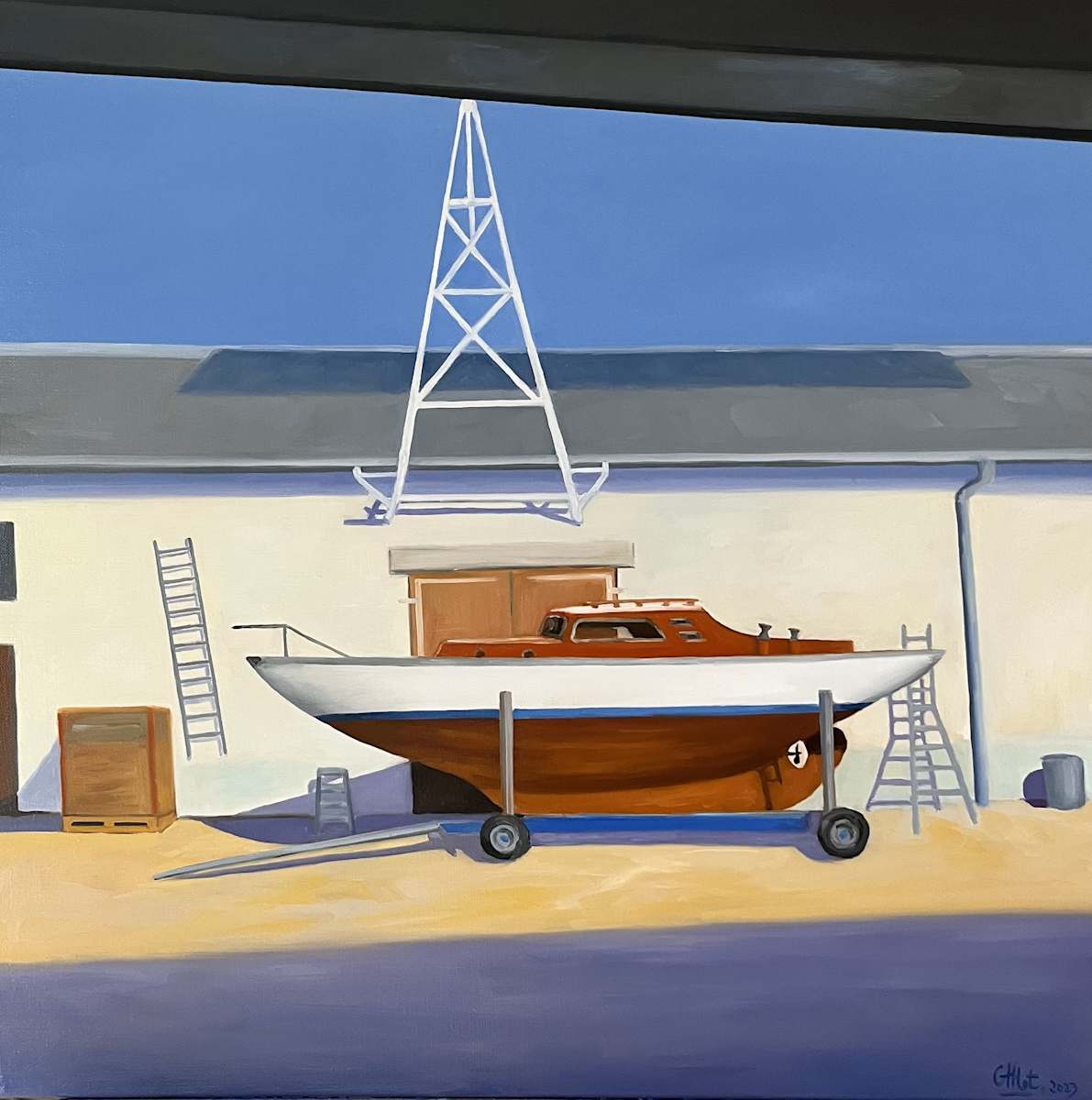Hivernage au chantier naval de Corsier by Gaëlle Mot, Image 1.