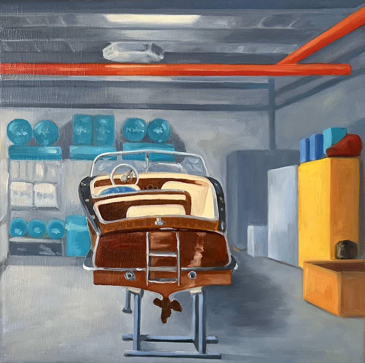La révision du Riva au chantier naval de Corsier by Gaëlle Mot, Image 1.
