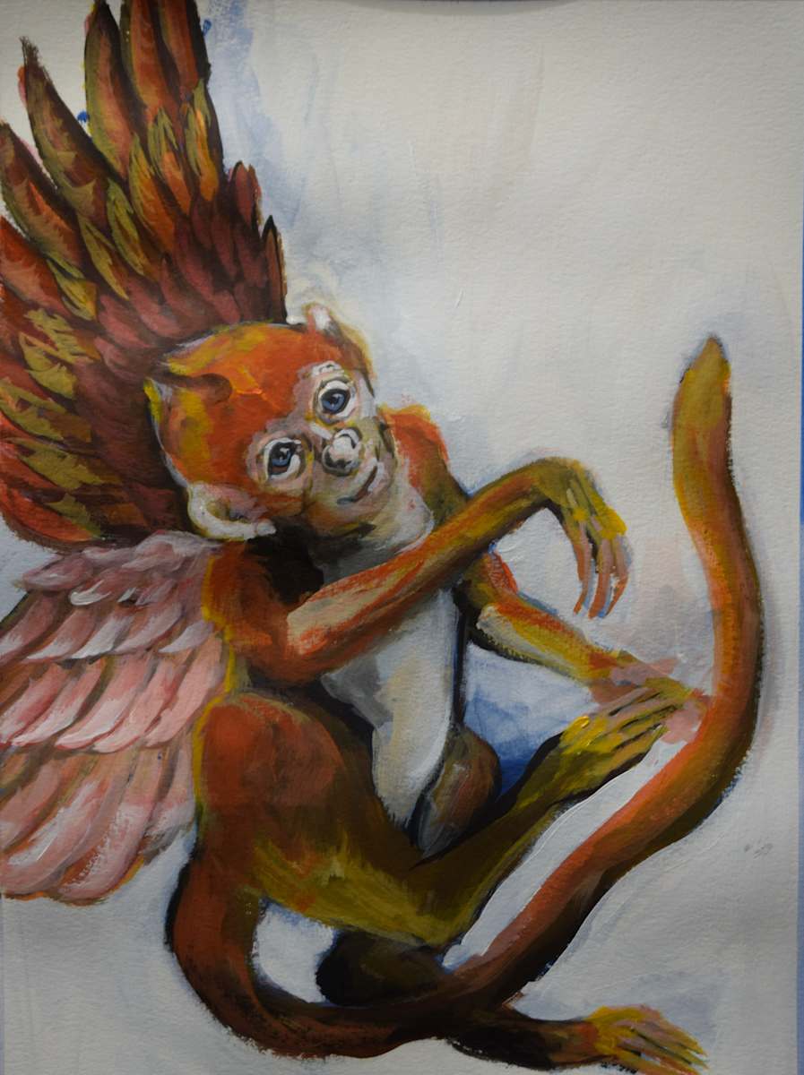 Works on Paper/ Monkey by Dierdra Michelle, Image 1.