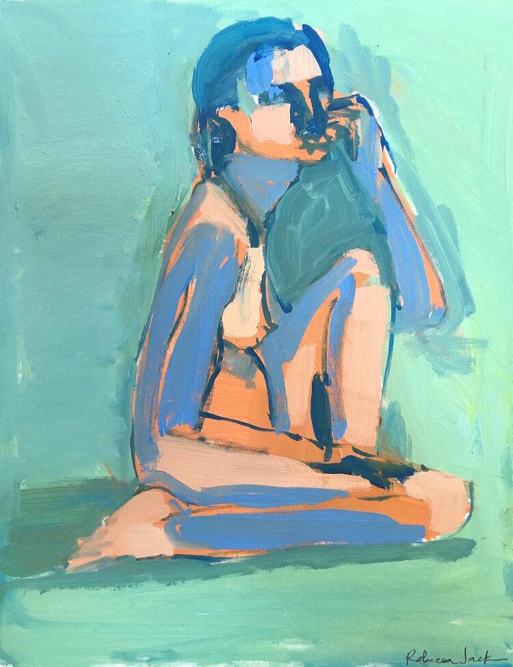 Figure Study Blue, Image 1.