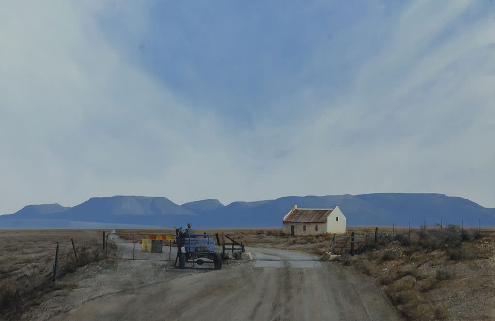 Karoo Cattle Gate And cart by Peter Bonney 