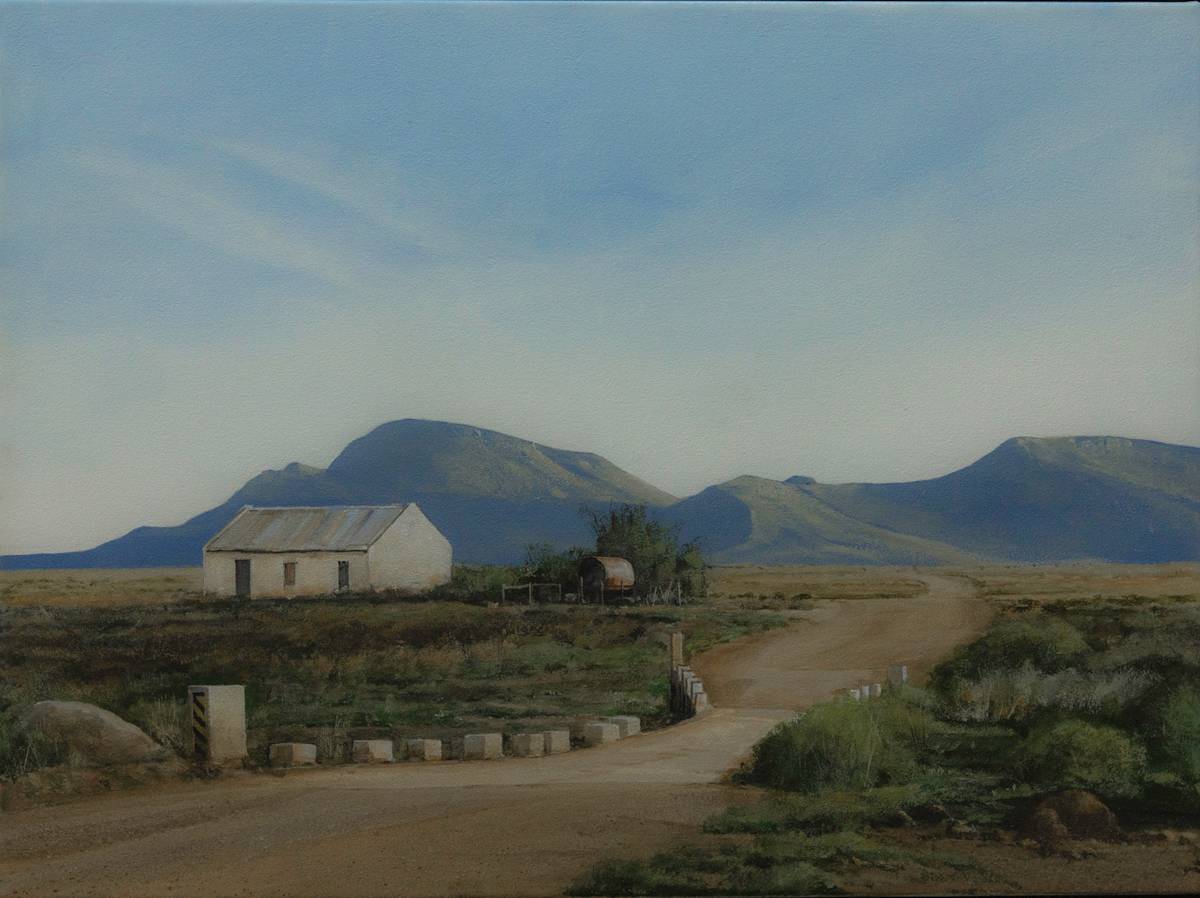 Over The Stream 1 by Peter Bonney Artist  Image: Another Dry river bed