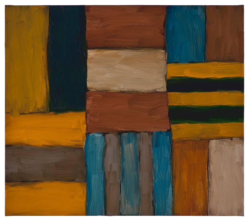 Cut Ground Blue Blue (Yellow) by Sean Scully, Image 1.