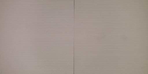 Horizontals: Grey Diptych 4x8 #2 by Sean Scully, Image 1.