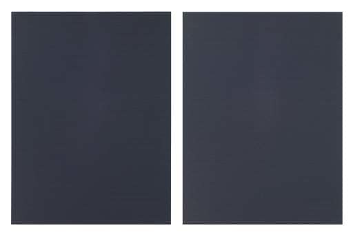 Black/Blue Open Diptych by Sean Scully, Image 1.