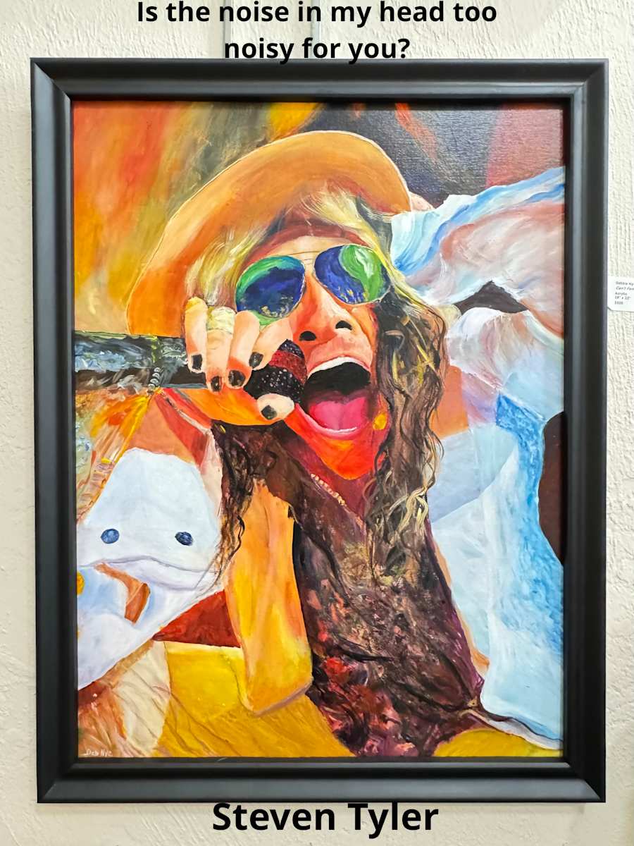 STEVEN TYLER-"IS THE NOISE IN MY HEAD TOO NOISY FOR YOU?" by Debbie A Nye, Image 1.