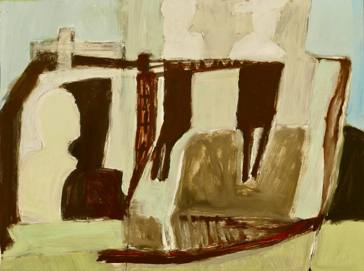 Studio for Fictional Legacy Painting by Paddy Lamb 