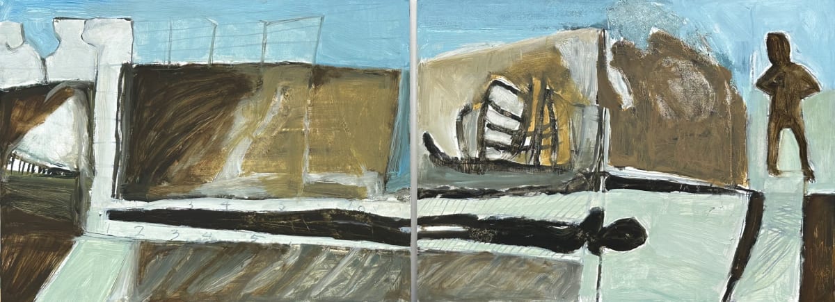 Study for Fictional Legacy Painting by Paddy Lamb 