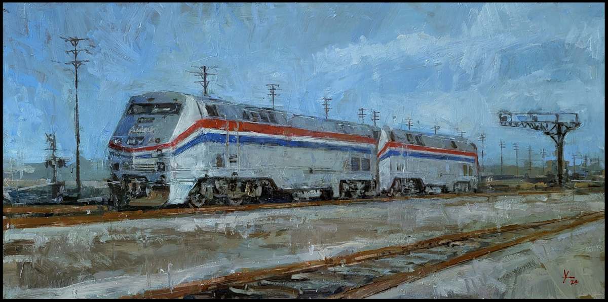 Amtrak train by Donald Yatomi, Image 1.
