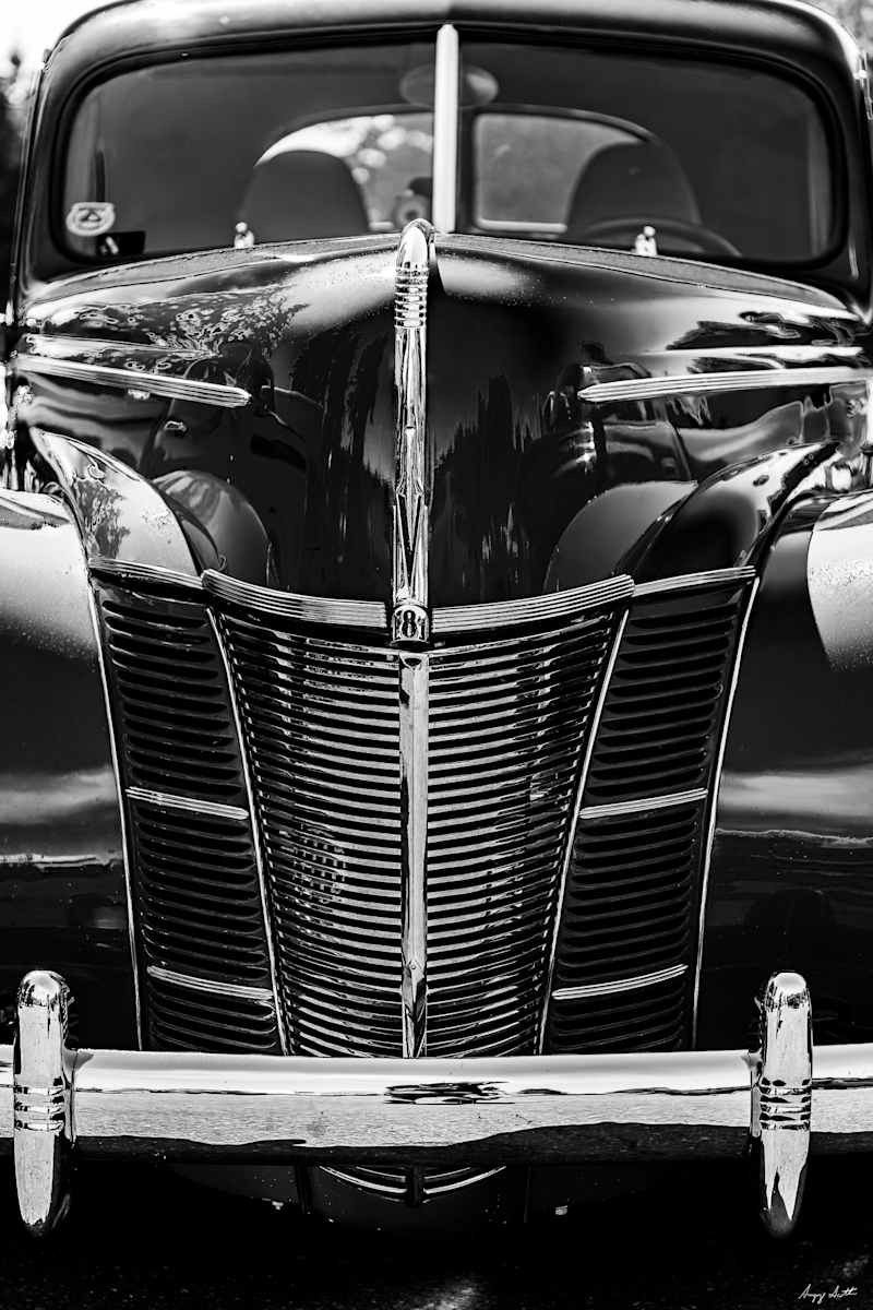 B & W 1940 Ford V8 #8509882 by Gregory Scott Studio, Image 1.