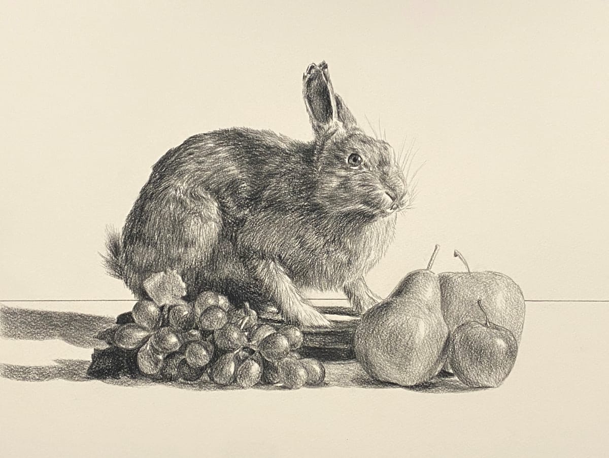 Still Life with Hare by Yvonne East 