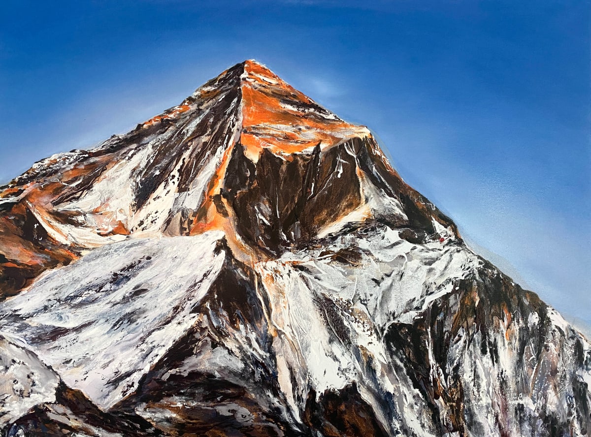Mount Everest #1 - AI Meets Human Series by Viktoria A Koestler 