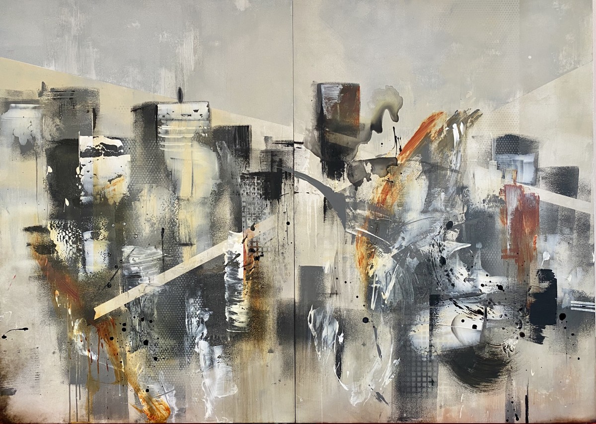 ABSTRACT NEW YORK CITY IN THE DAYLIGHT by Viktoria Koestler 