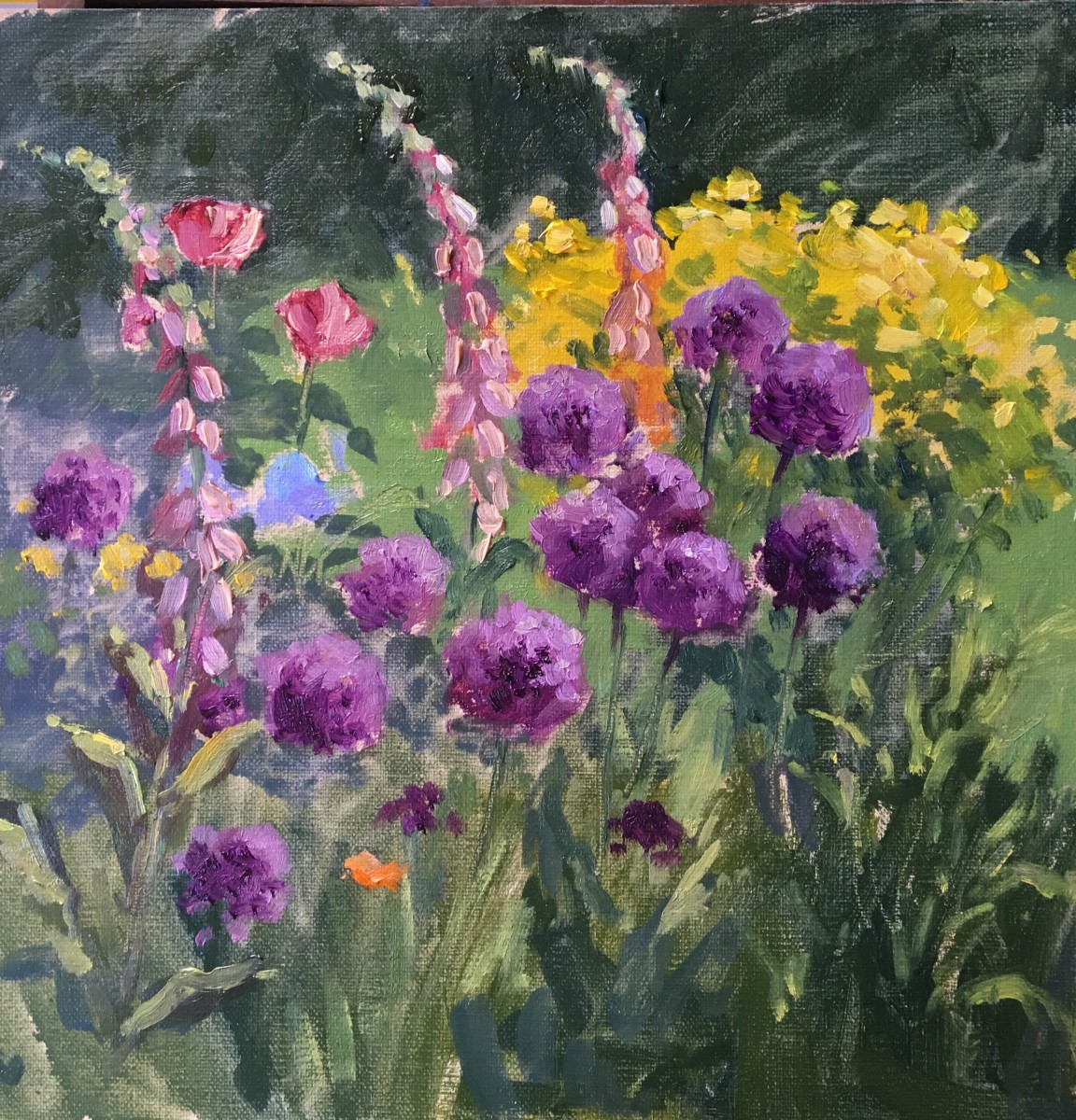 Alliums & Foxgloves by Mo Teeuw 