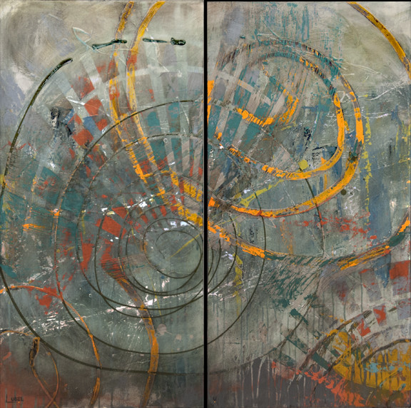 A Matter Of Focus (Diptych) by Lynette Ubel 