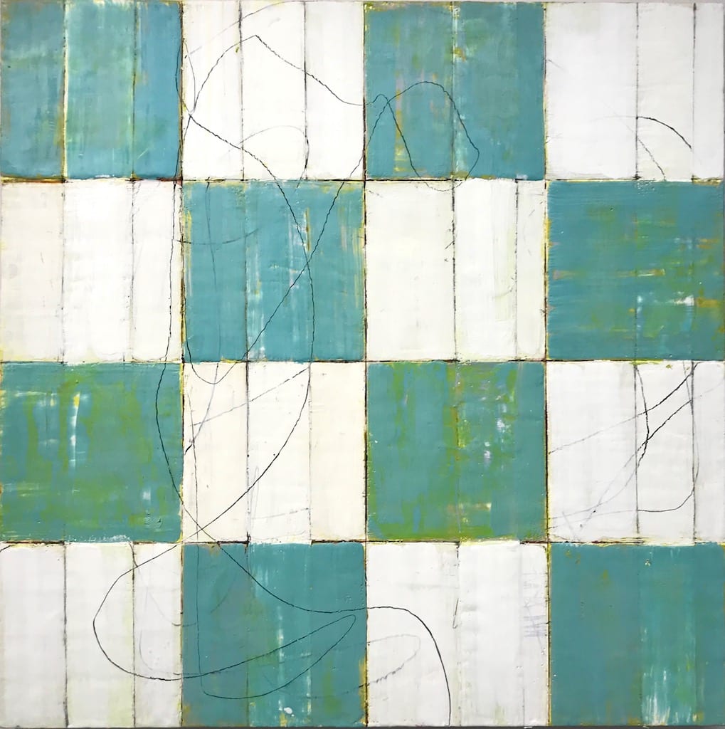 Vertiginous Assemblance by Amy Weil  Image: Encaustic painting
