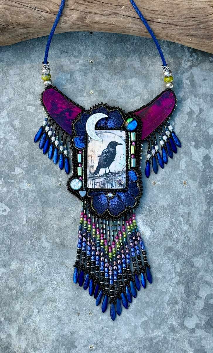 Raven Loves Shining Things by Beadist By the Bay, Image 1.