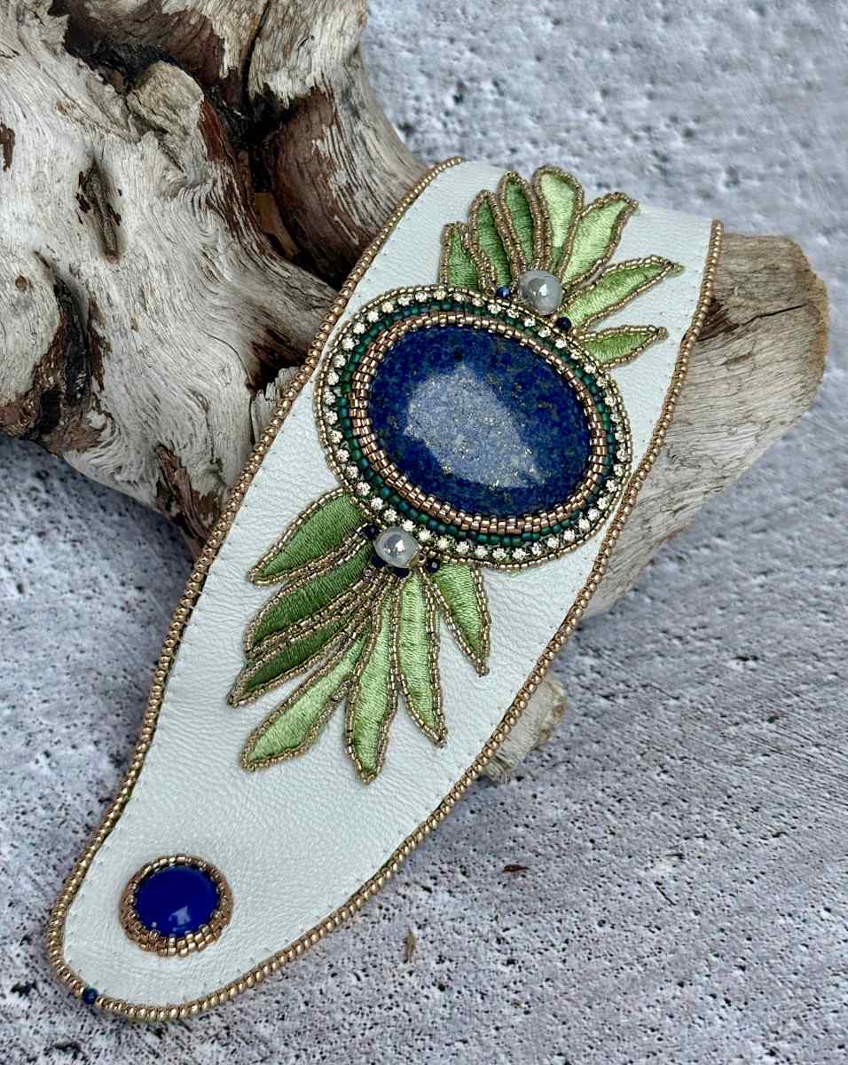 Lapis Garden Cuff by Beadist By the Bay, Image 1.