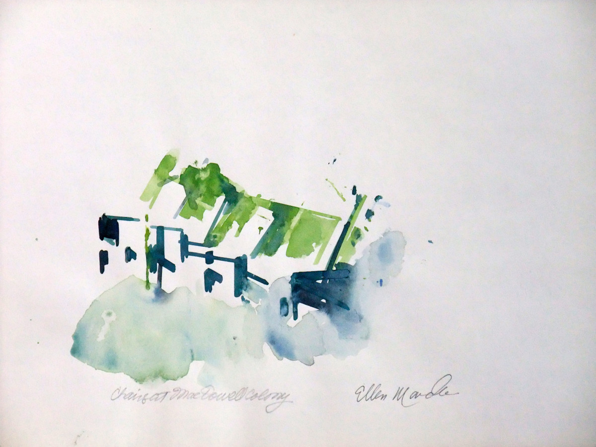 Chairs at MacDowell Colony by Ellen Mandelbaum 