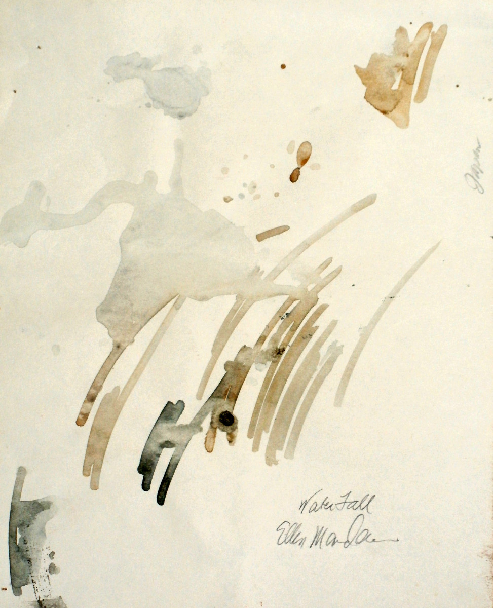 Waterfall and Grasses (Japan) by Ellen Mandelbaum 