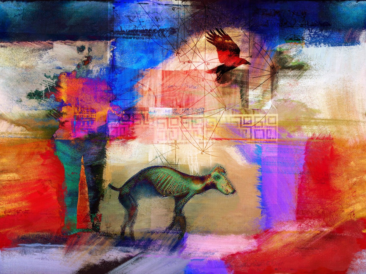 Dog Walker #2 by Tony Bounsall 