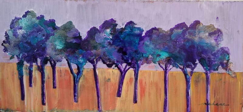 Purple Trees by M Shane 