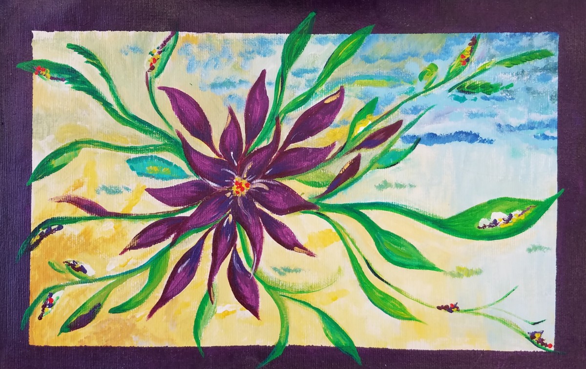 Purple Anemone by M Shane 