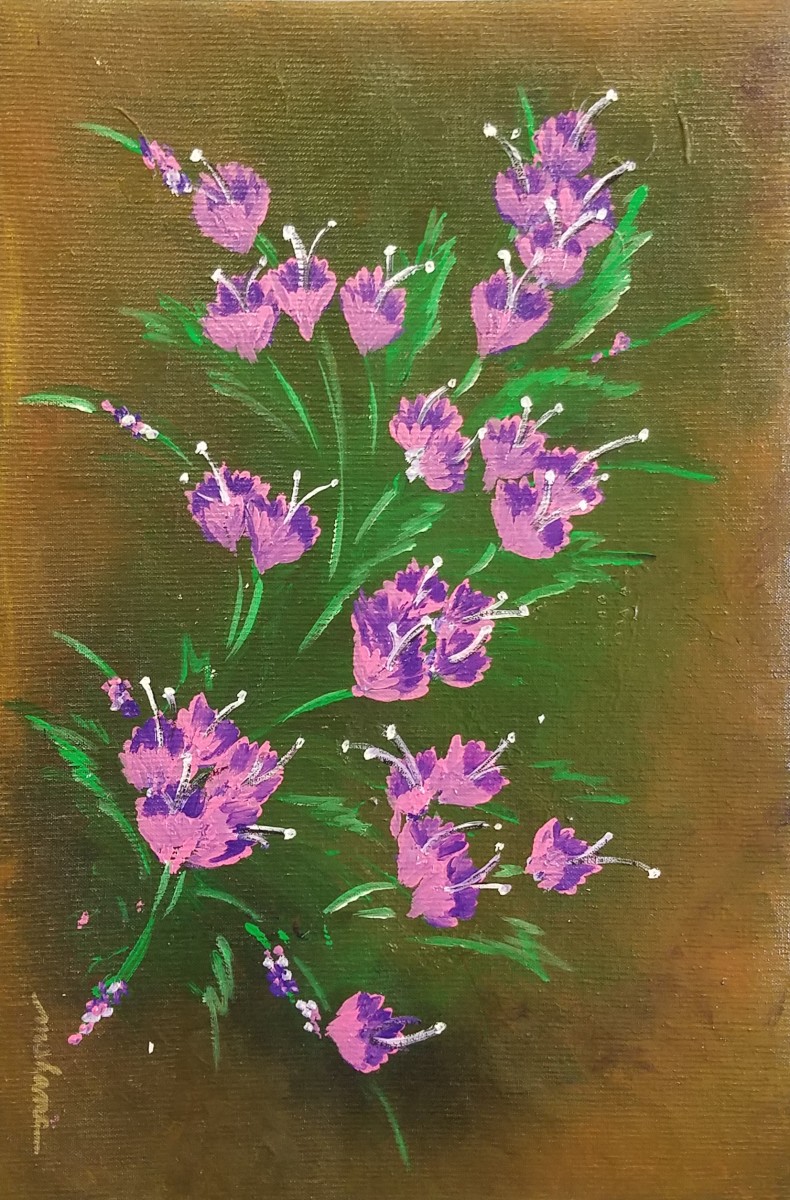 Pink Flowers by M Shane 