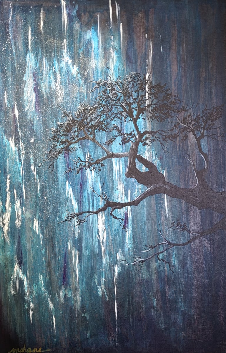 Moonlight at the Waterfall by M Shane, Image 1.