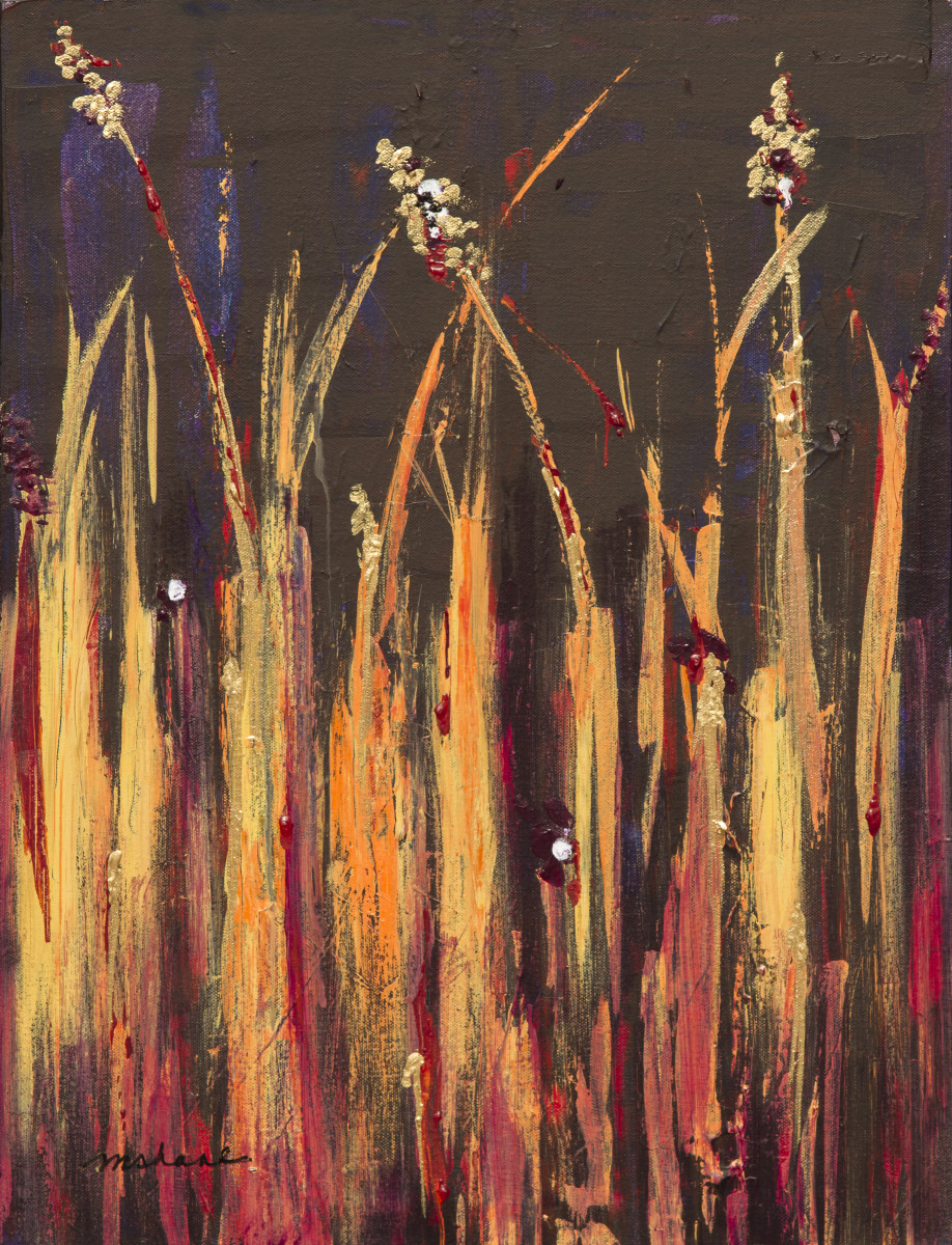 Flaming Reeds by M Shane 