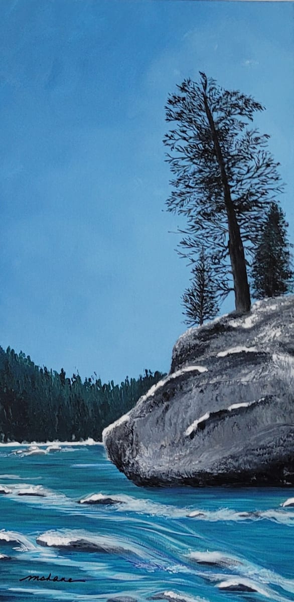 Lady Gallatin by M Shane  Image: A view of the Gallatin River, Montana. Inspired by a photograph by Jake Mosher.