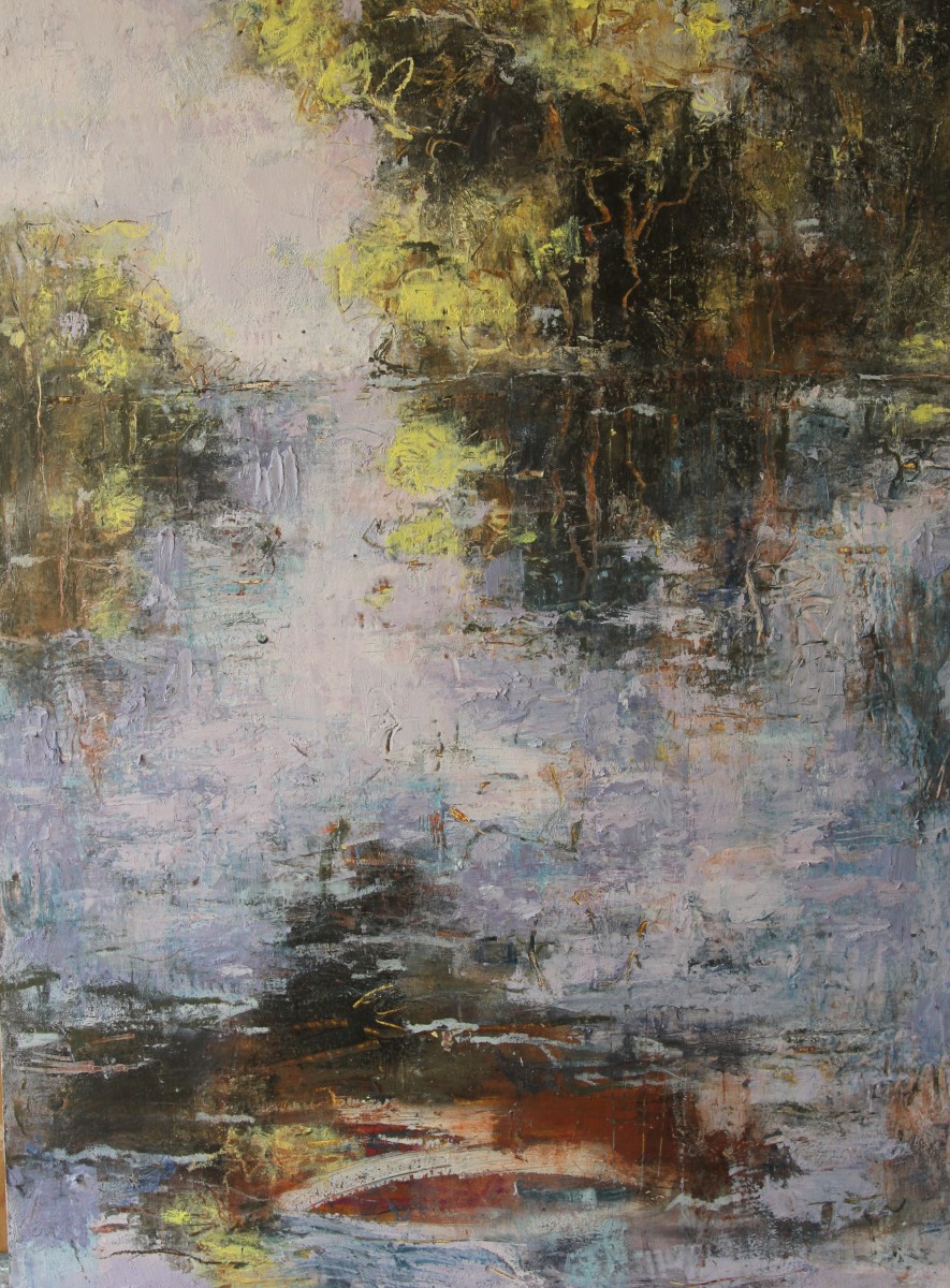 Wattle on the Water by Lyn Laver-Ahmat 
