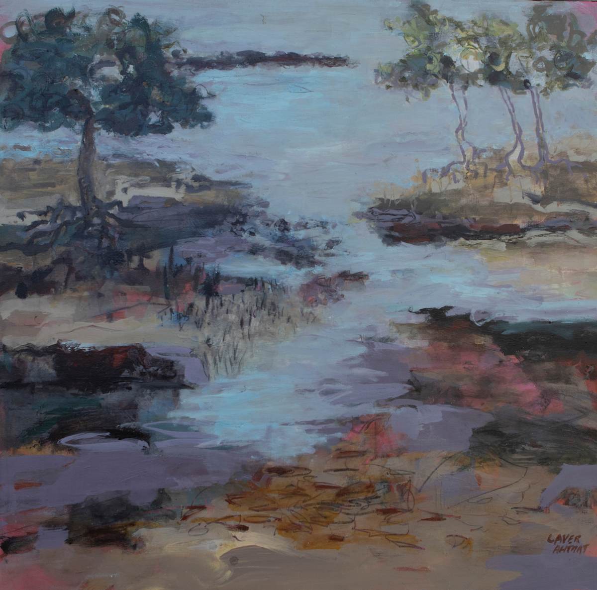 Mangroves at low Tide by Lyn Laver-Ahmat 