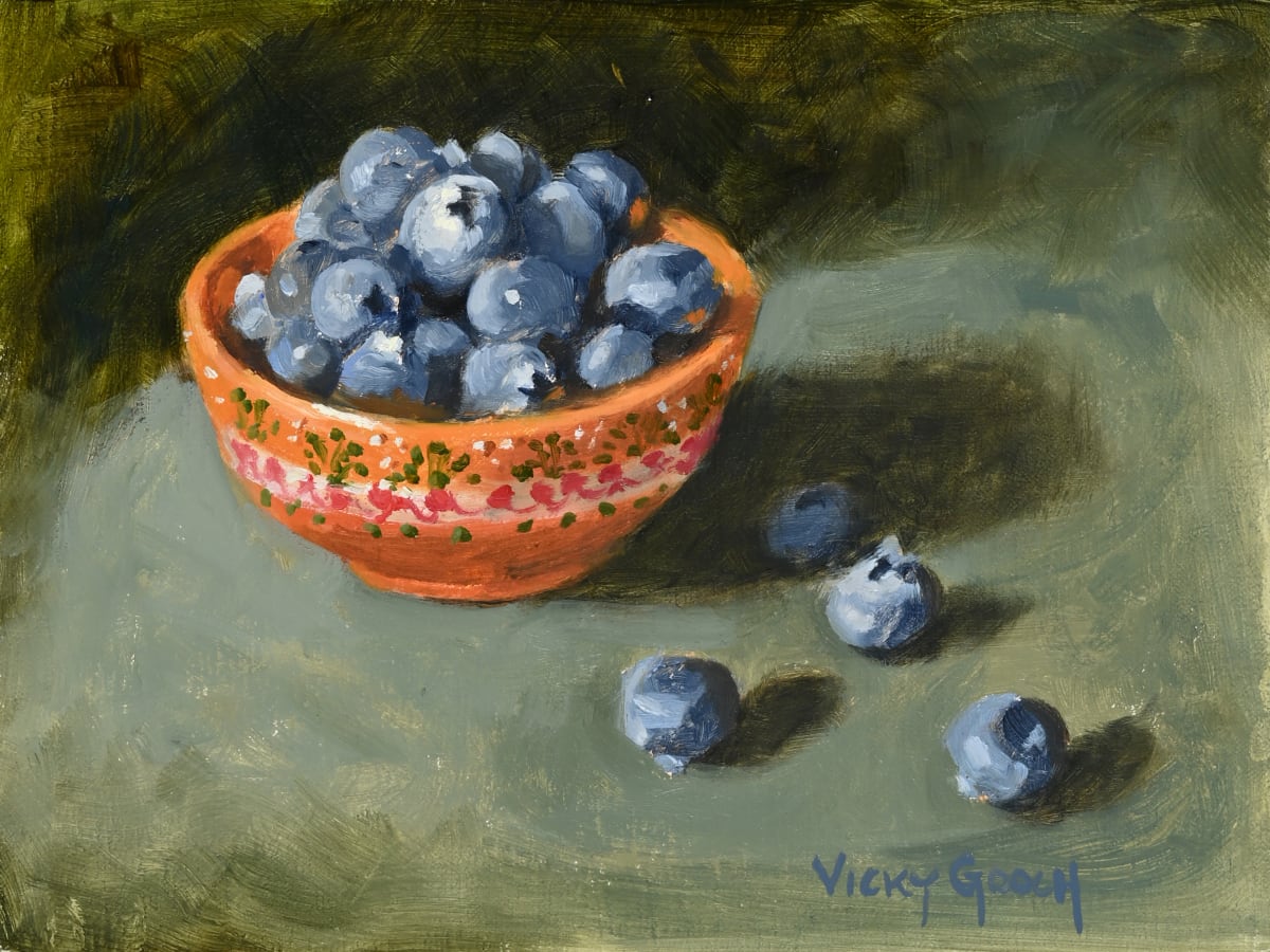 Blueberry Bowl by Vicky Gooch 