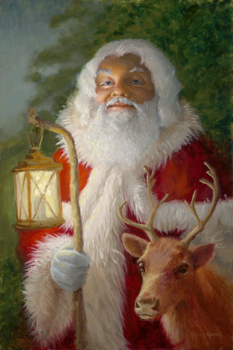 Gathering Reindeer by Vicky Gooch 