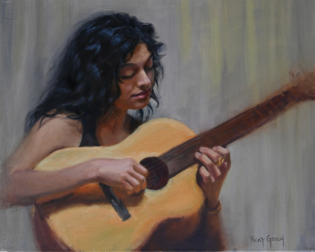 The Guitarist by Vicky Gooch 