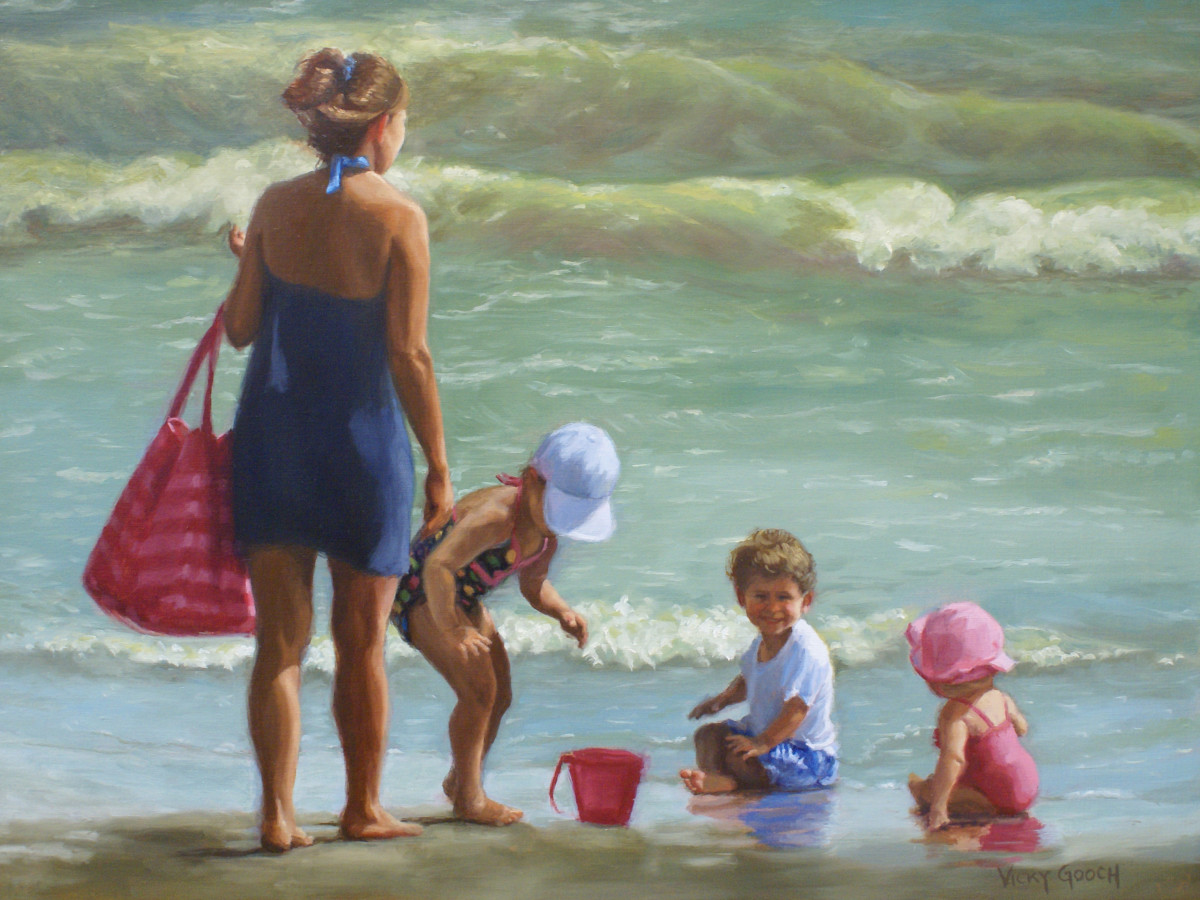 Wet Sand, Castles and Infinity by Vicky Gooch 