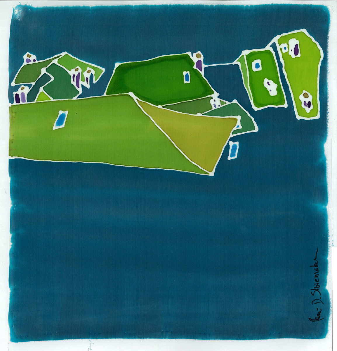 Les toits d’Aubusson. Chemin d'horloge. Aubusson by René D. Shoemaker 