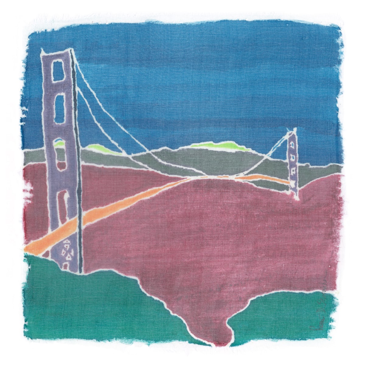 Golden. Golden Gate Bridge, San Francisco by René D. Shoemaker 