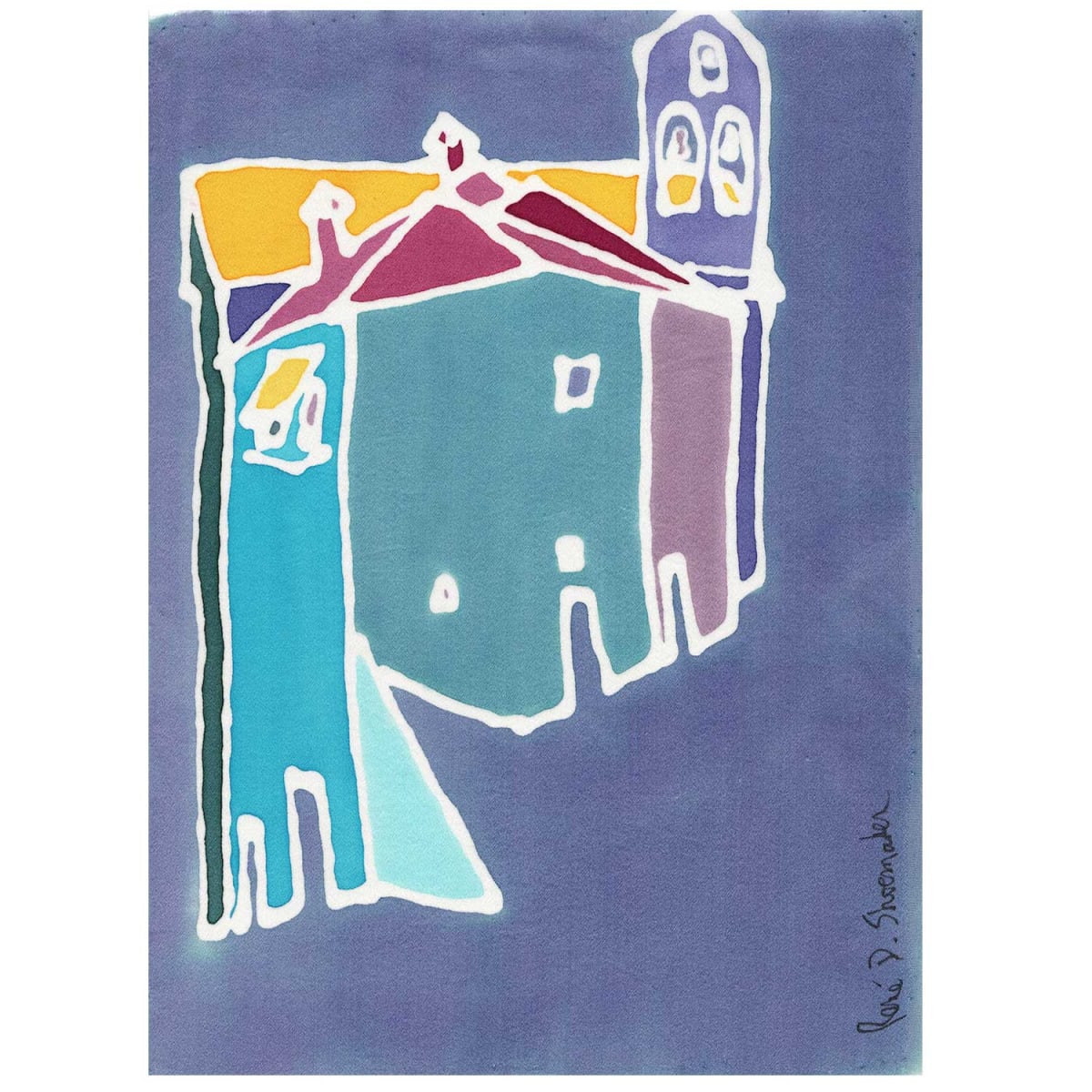 Bell tower. Cortona, Italy by René D. Shoemaker 