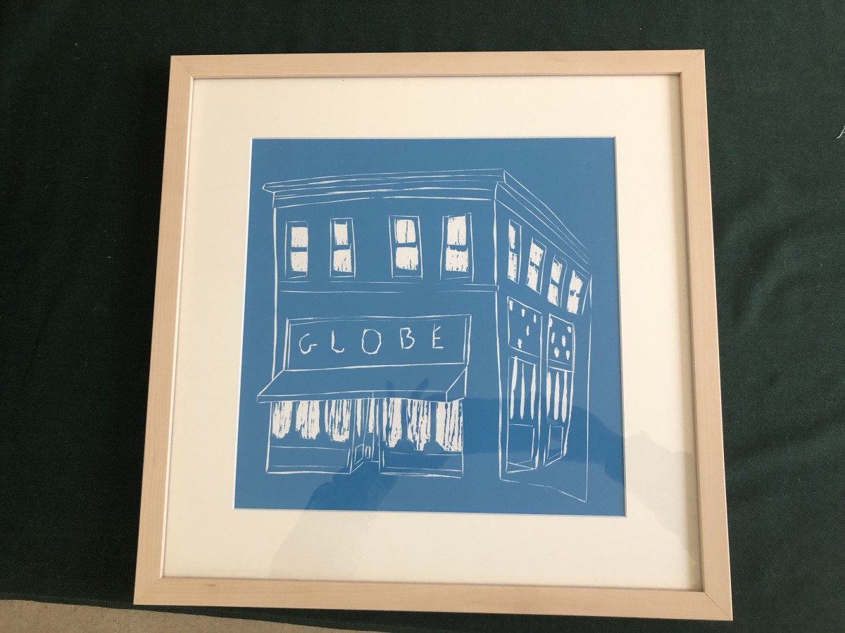 The Globe.  Athens, GA - blue by René D. Shoemaker 